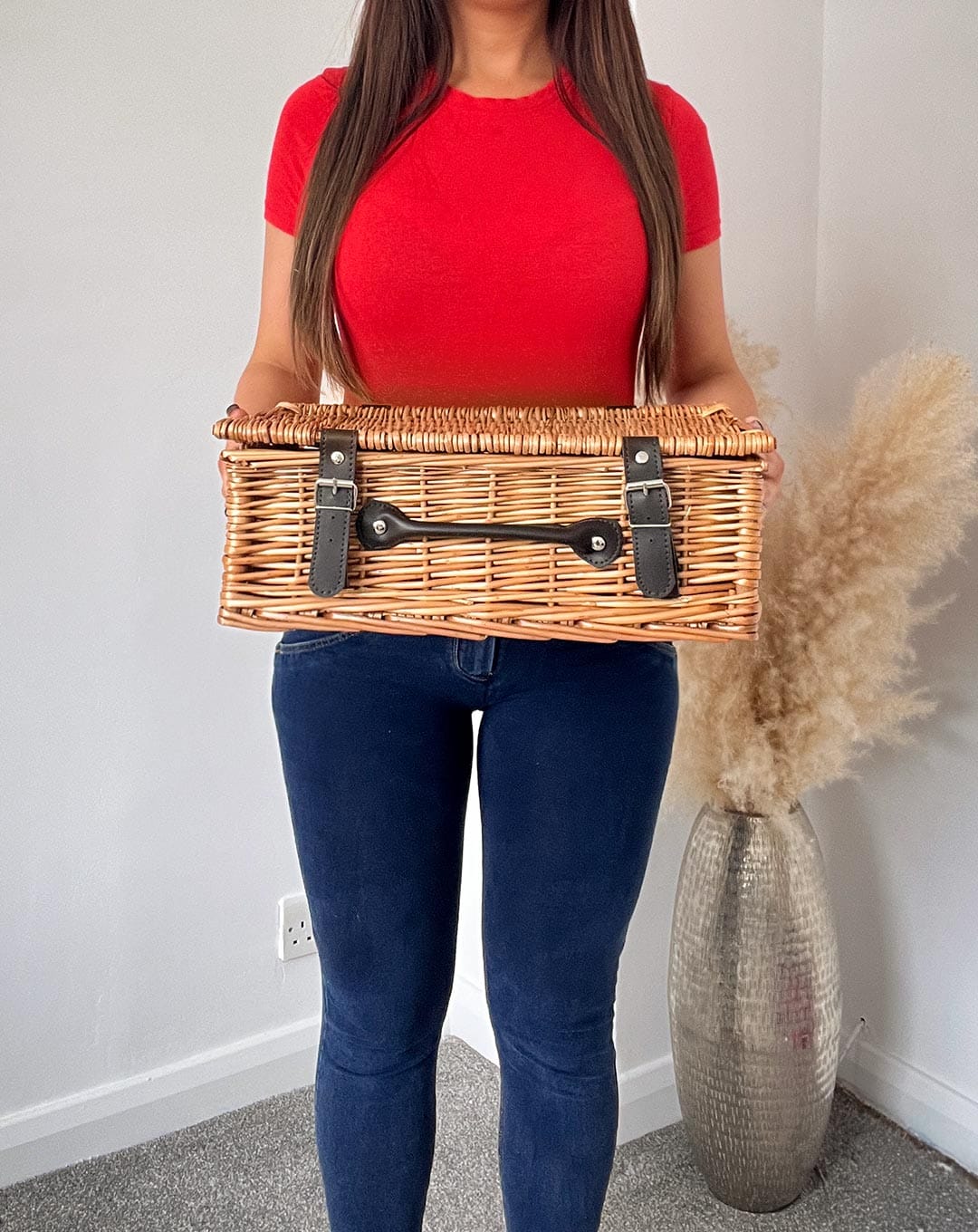 Small Personalised Wicker Basket - 14-inch Gift Hamper