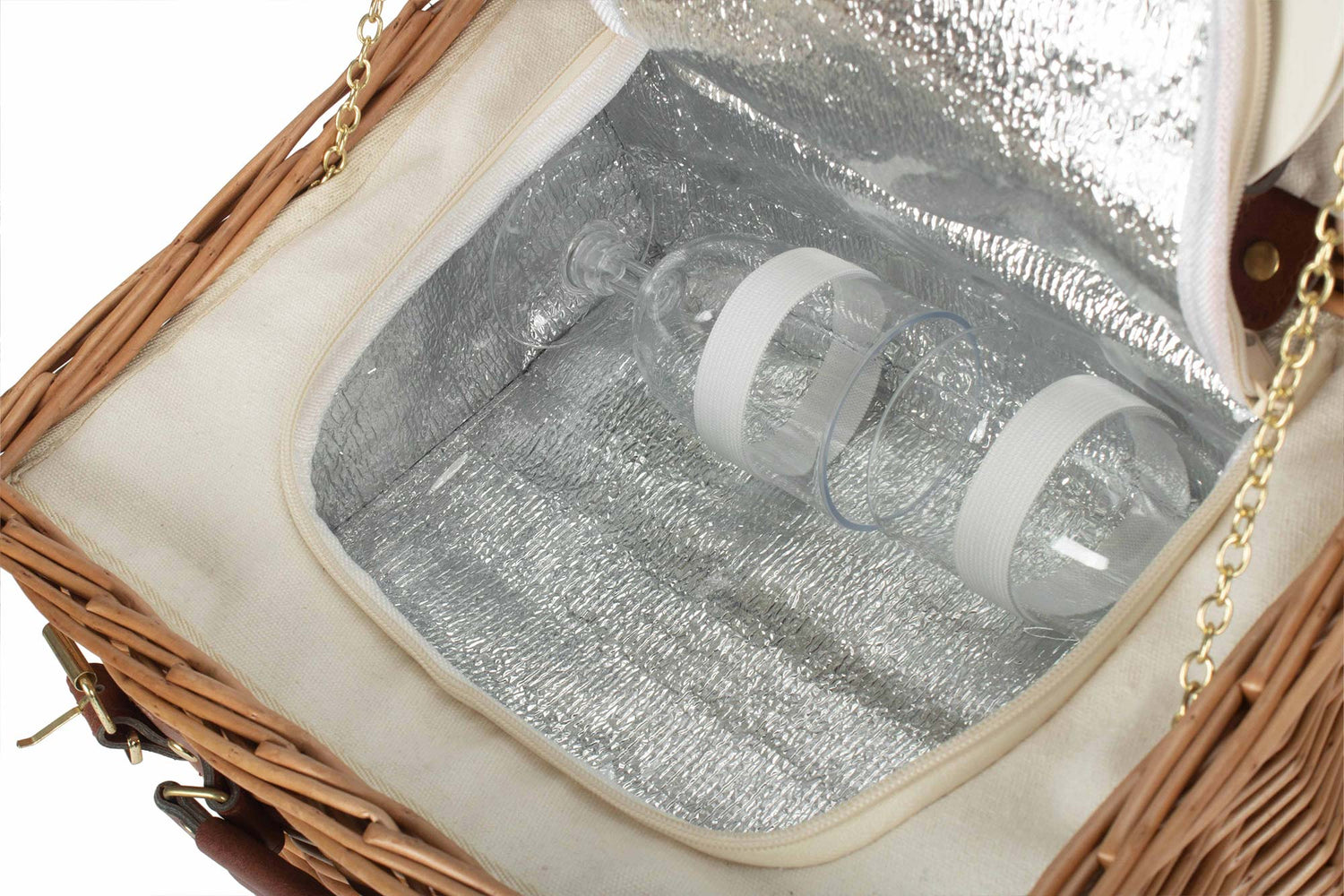 Classic Fitted Picnic Hamper for Two