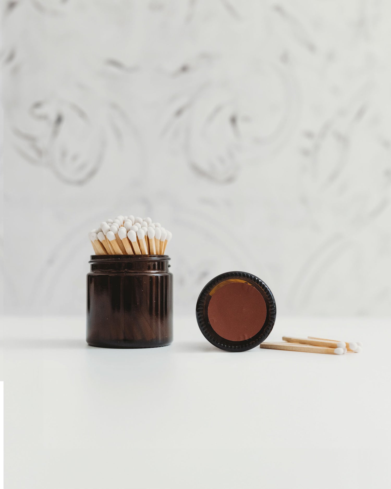 Candle Match Pot by Clay & Burn - Luxury Vegan Candle & Match Gift Set - Home Fragrance