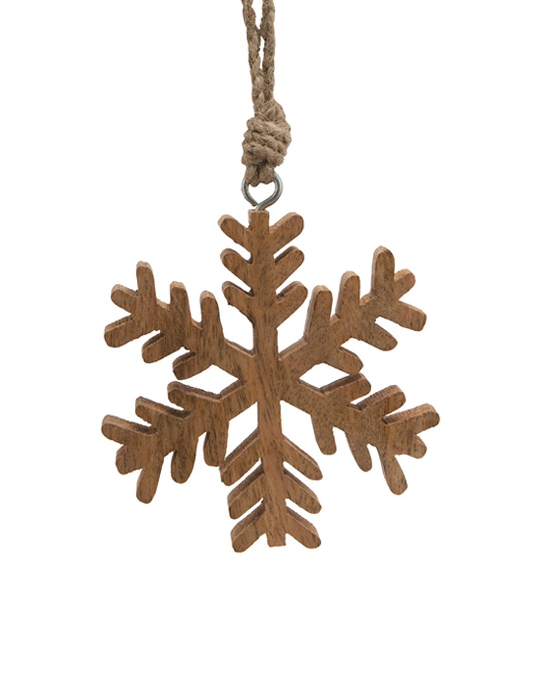 Wooden Hanging Snowflake Tree Decoration