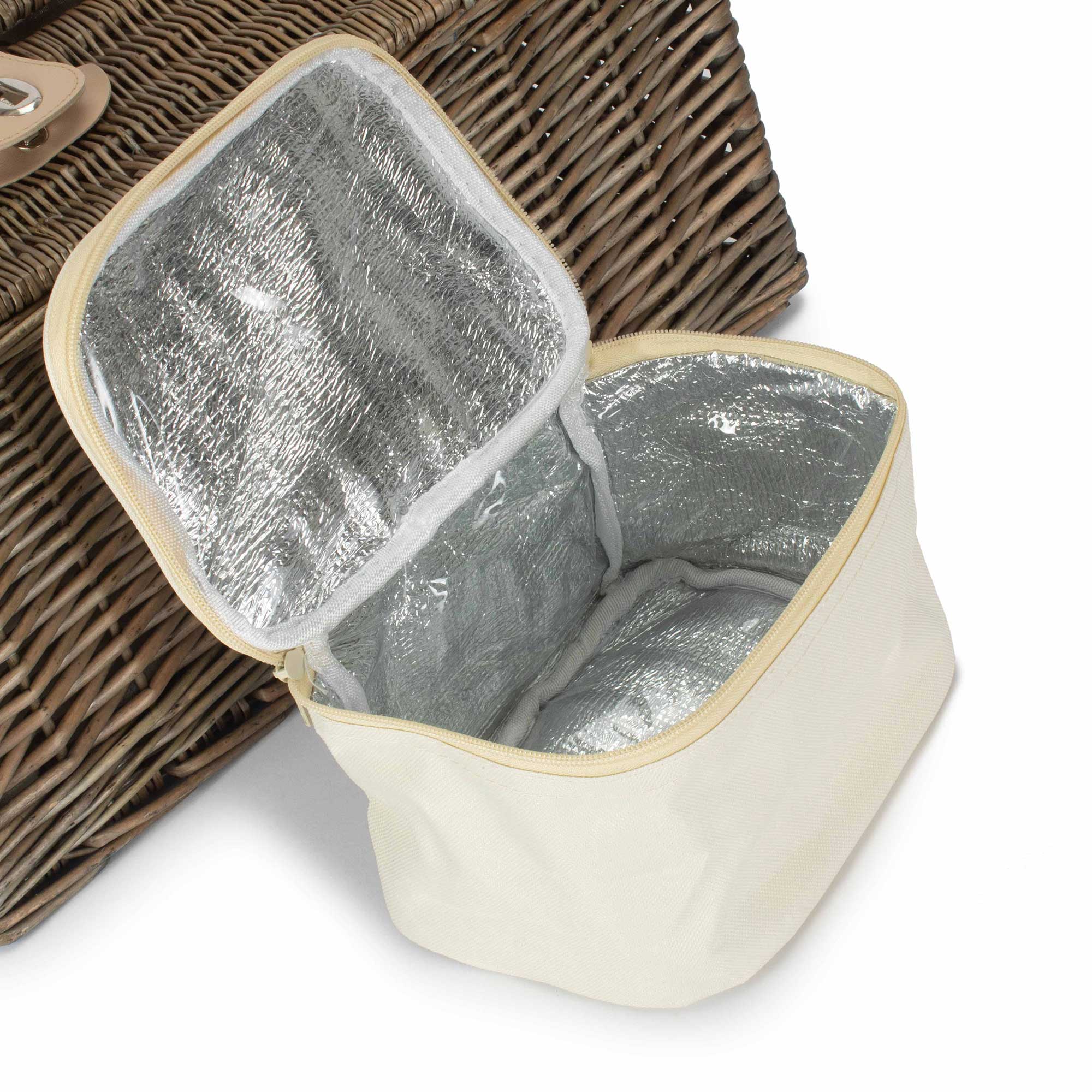 Two Person Lidded Picnic Hamper