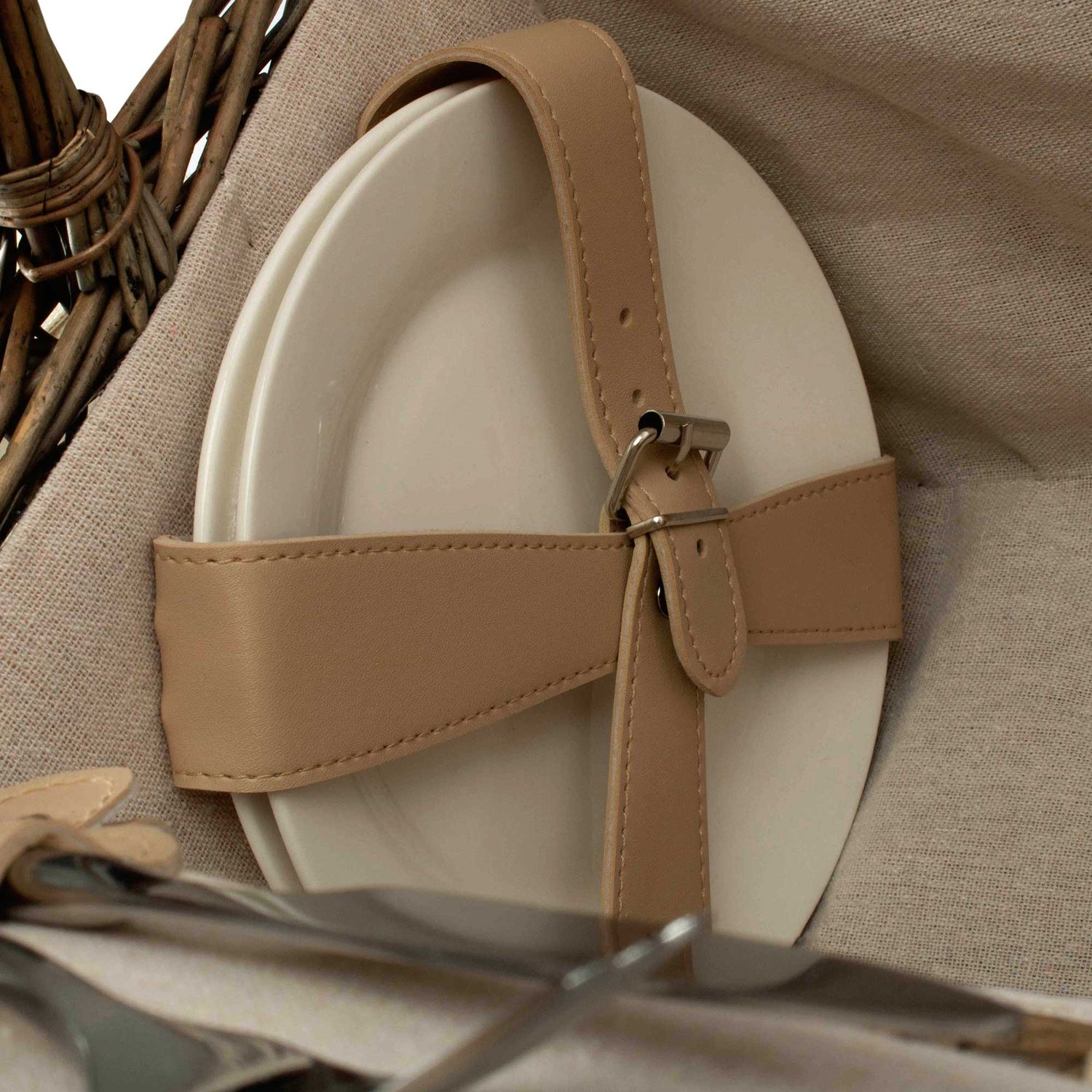 Two Person Lidded Picnic Hamper