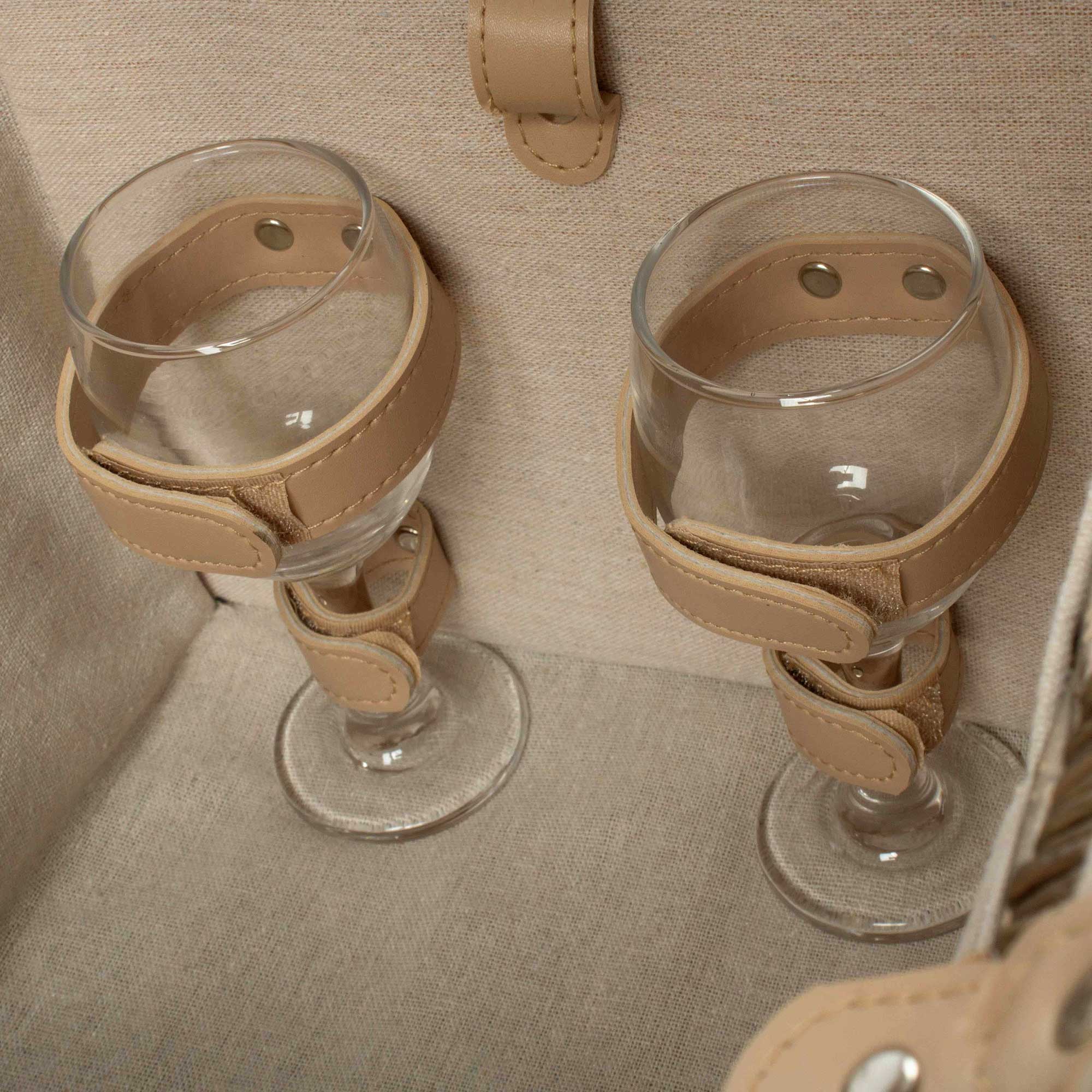 Two Person Lidded Picnic Hamper