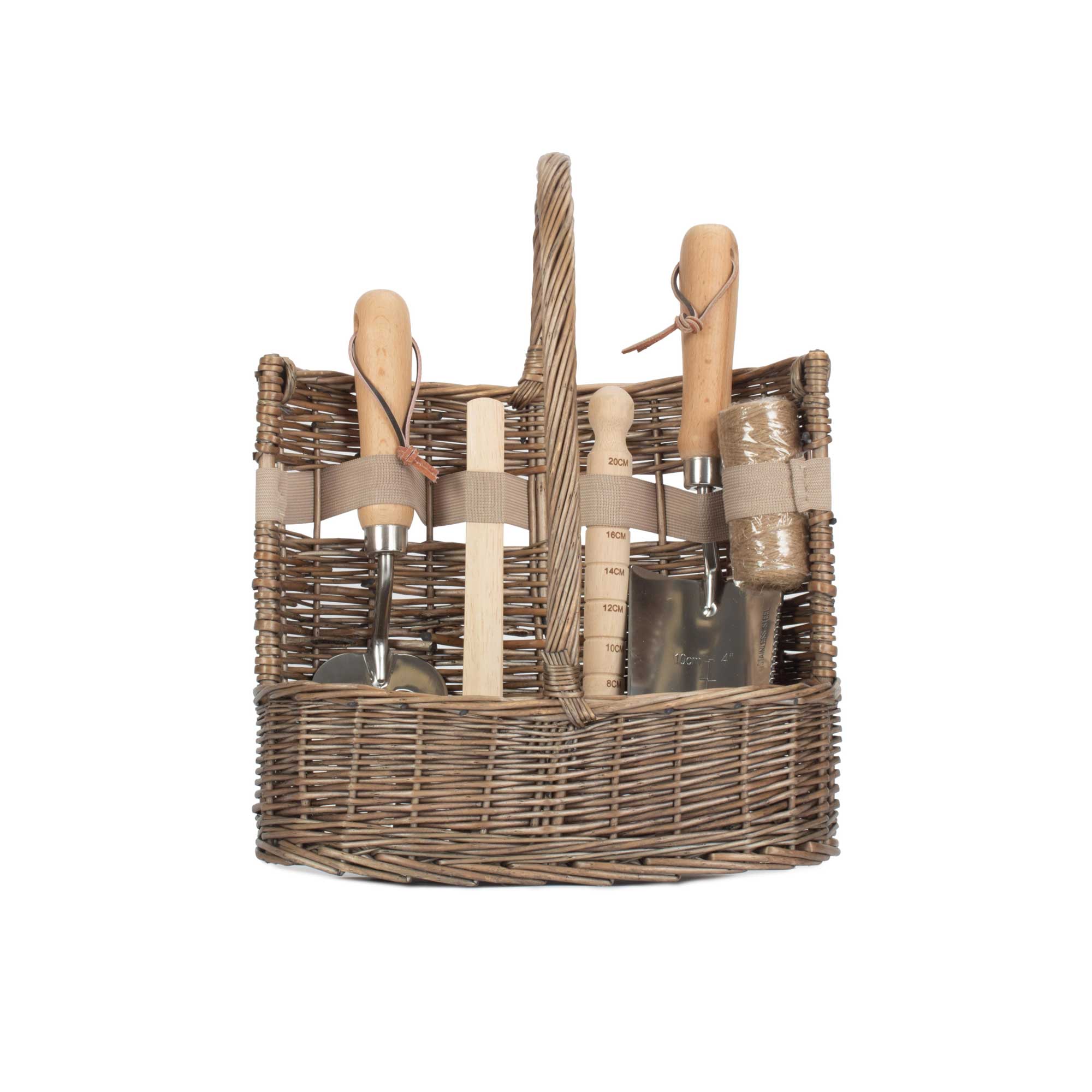 Personalised Garden Tools with Wicker Basket - Garden Gifts for Gardeners