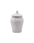 White Aged Stone Ceramic Ginger Jar