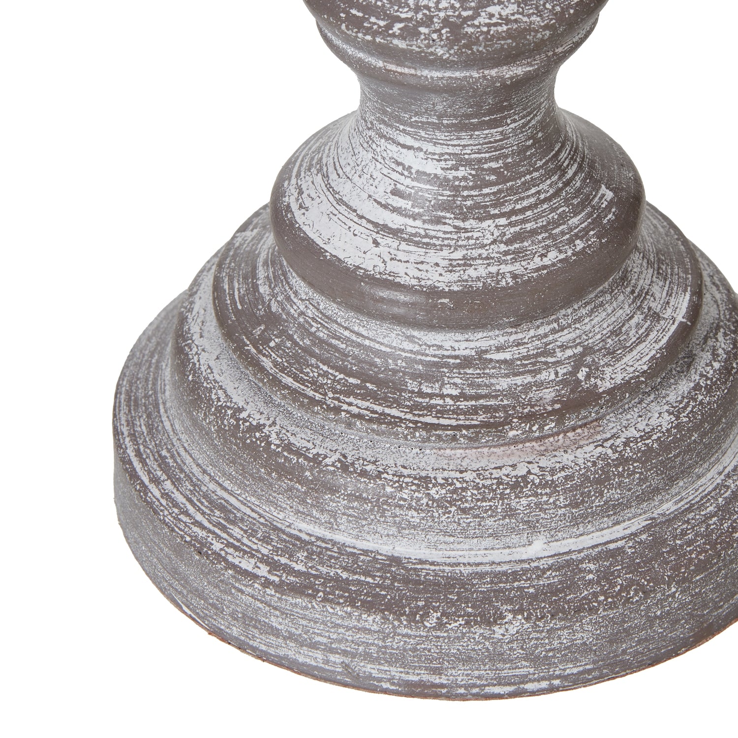 White Wash Urn Table Lamp With Linen Shade