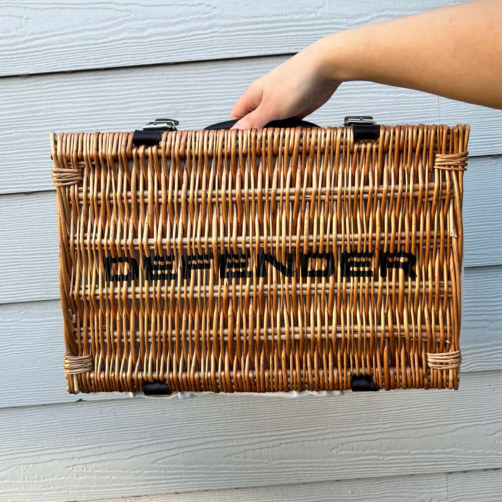 Branded Corporate Hamper for PR Gifts & Events - Small Custom Wicker Basket with logo