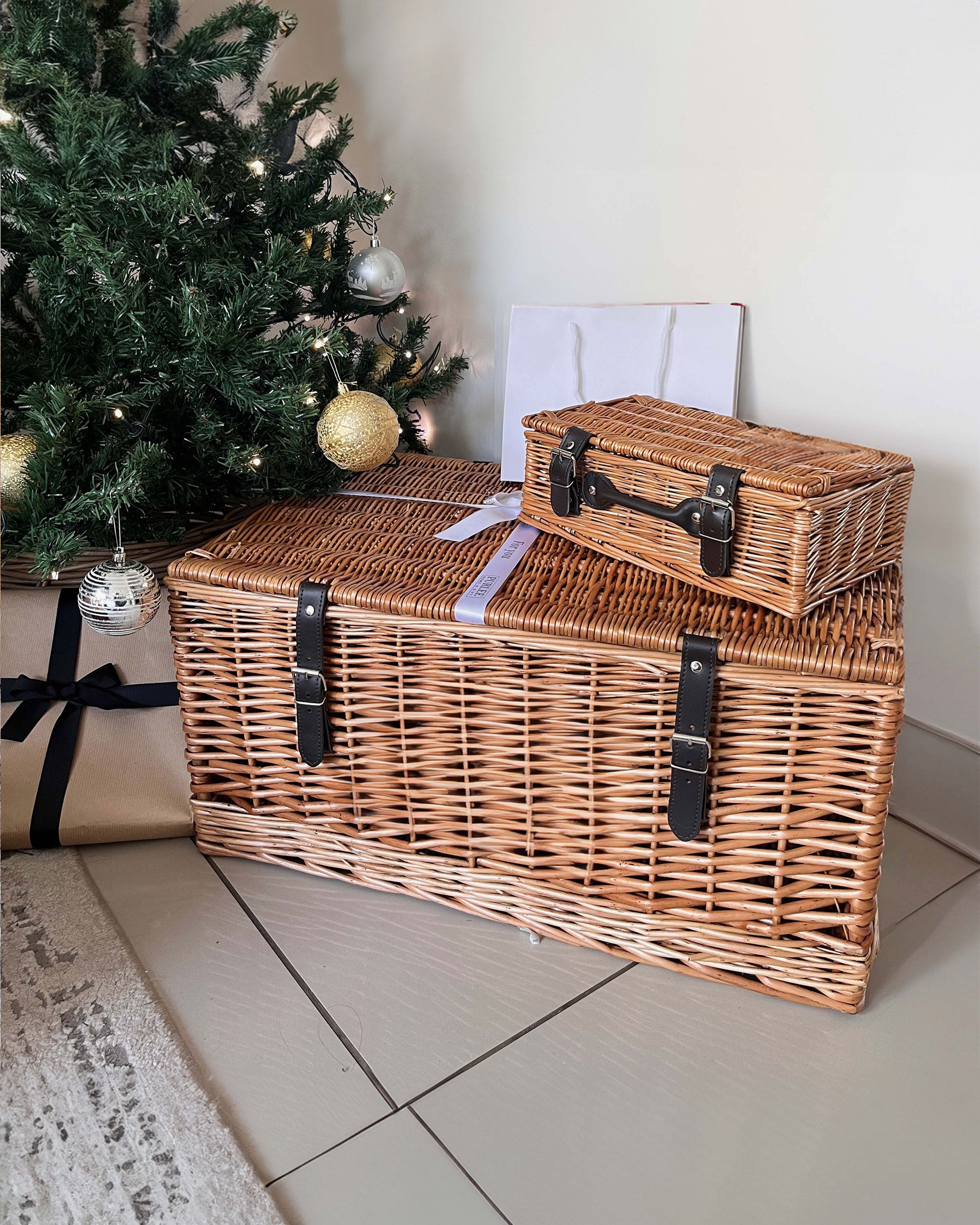 extra large 24 inch wicker basket - personalised hamper - purlee - WK24
