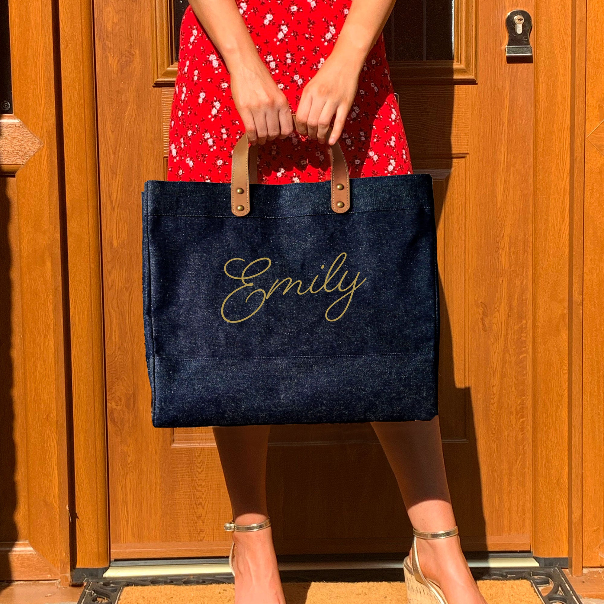 Signature Personalised Market Bag (Denim)