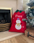 Large Christmas Sack - Personalised Snowman Gift Present Sack