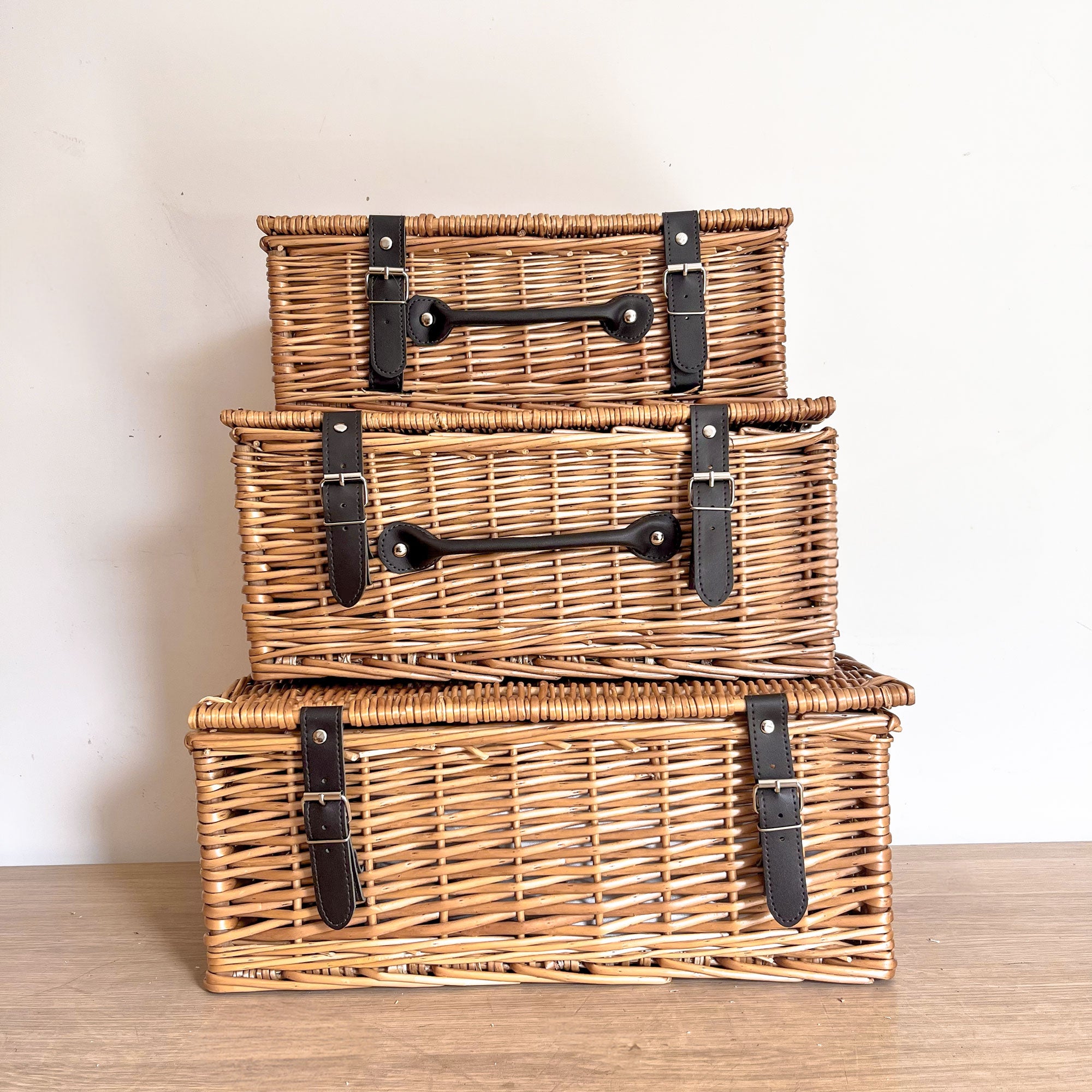 Branded Corporate Hamper for PR Gifts & Events - Custom Wicker Basket with logo