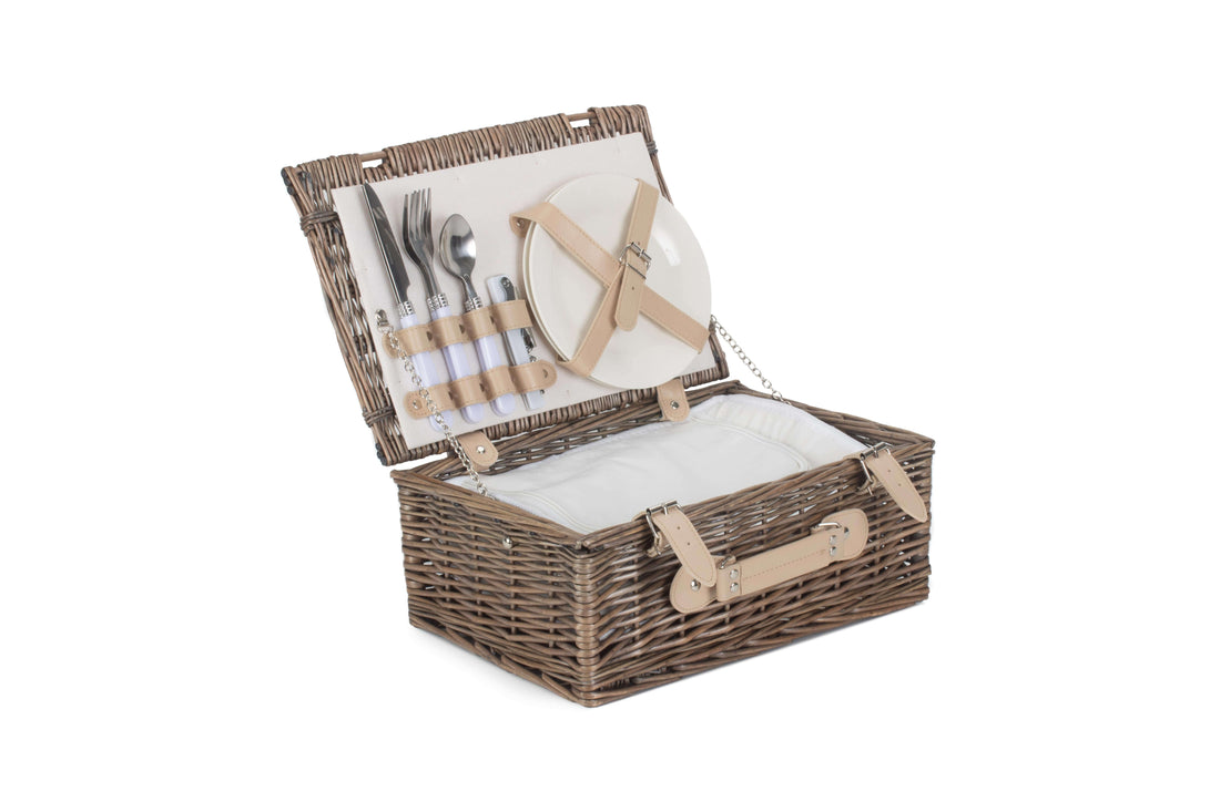 Fitted Picnic Basket for Two with Removable Cool Bag