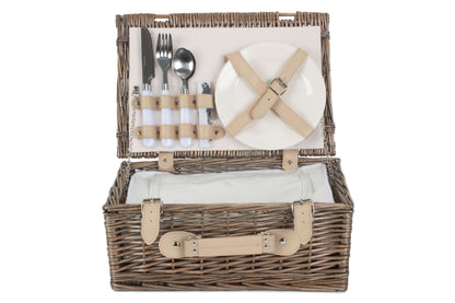 Fitted Picnic Basket for Two with Removable Cool Bag