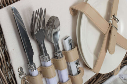 Fitted Picnic Basket for Two with Removable Cool Bag