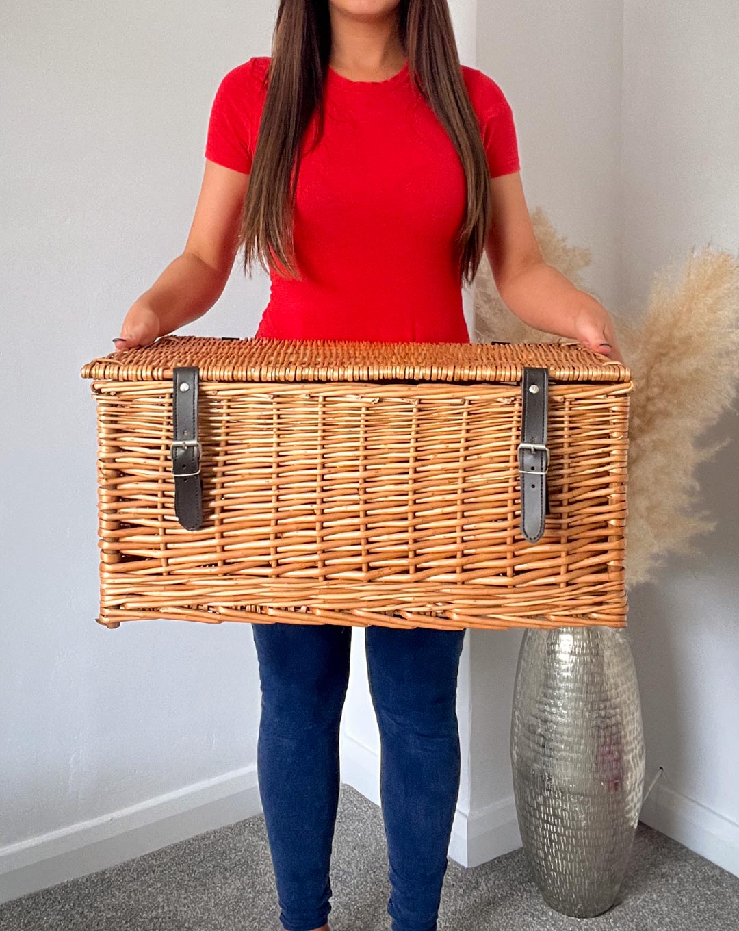 Branded Corporate Hamper for PR Gifts &amp; Events - Extra Large Custom 20-inch Wicker Basket