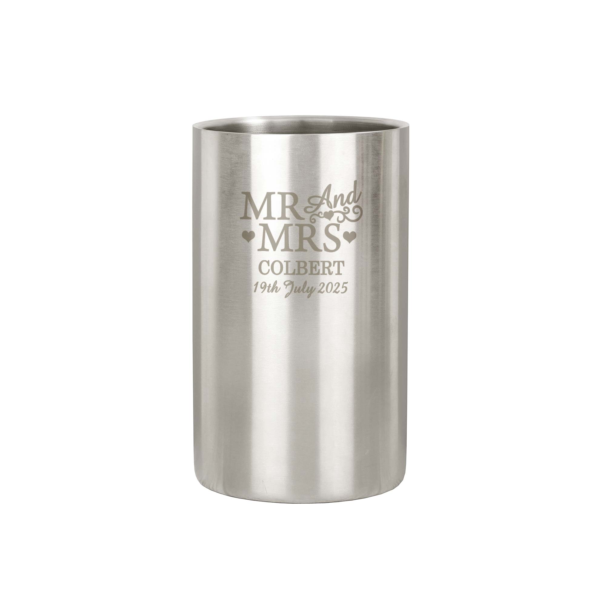 Personalised Mr &amp; Mrs Wine Cooler