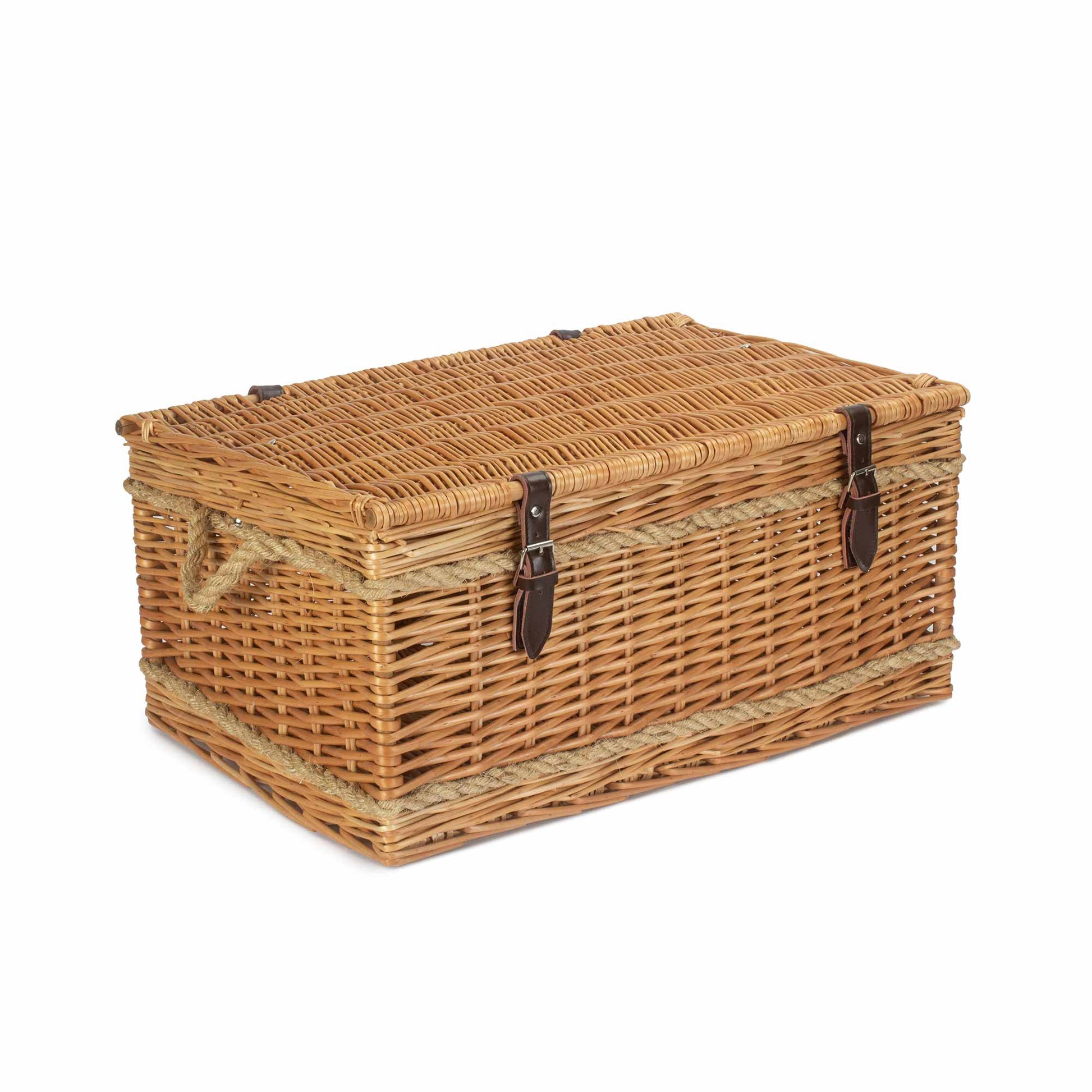 24" Large Wicker Storage Trunk