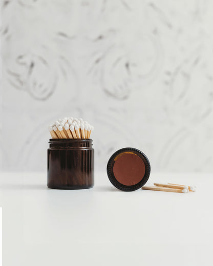 Candle Match Pot by Clay &amp; Burn - Luxury Vegan Candle &amp; Match Gift Set - Home Fragrance