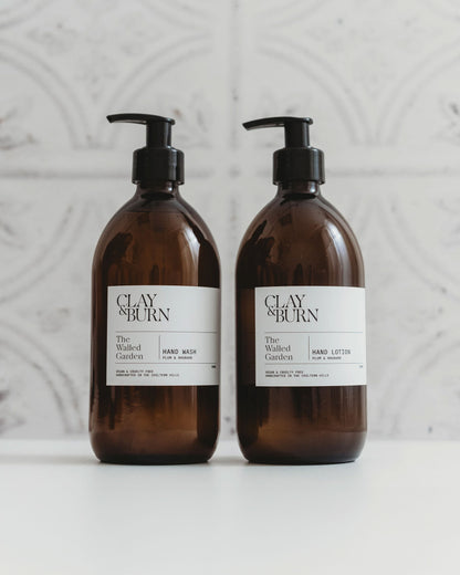 Luxury Vegan Hand Wash &amp; Lotion Gift Set - Clay &amp; Burn Hand Care