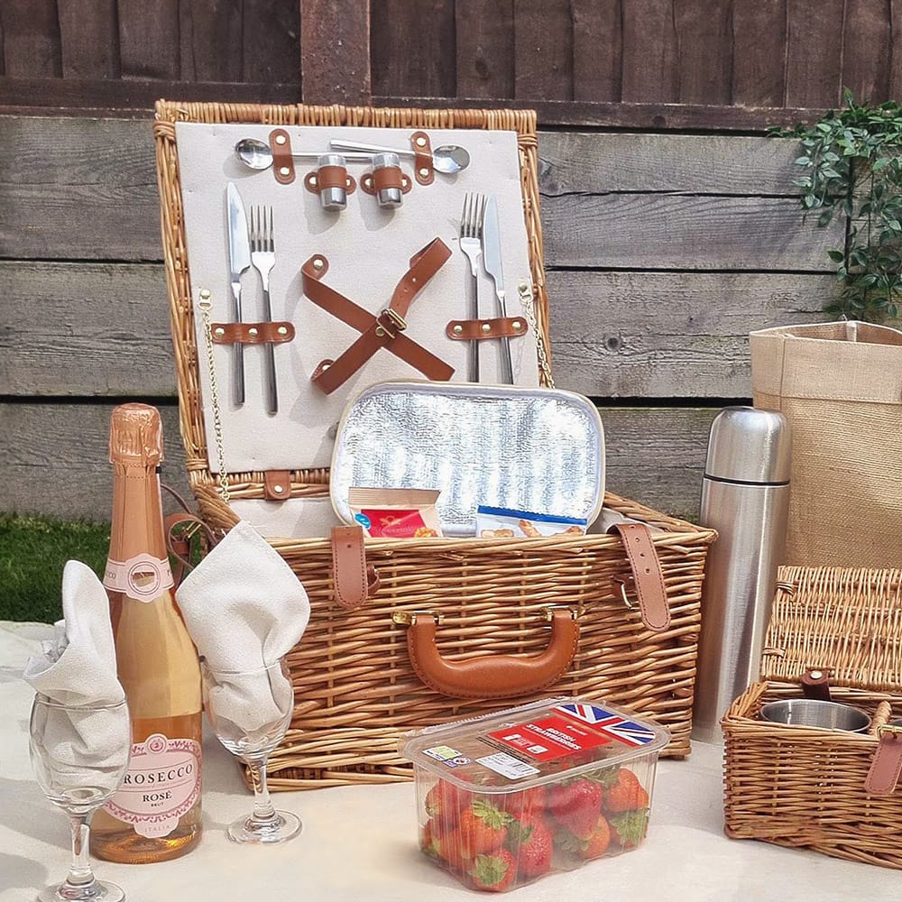 Personalised 2 Person Fitted Picnic Basket