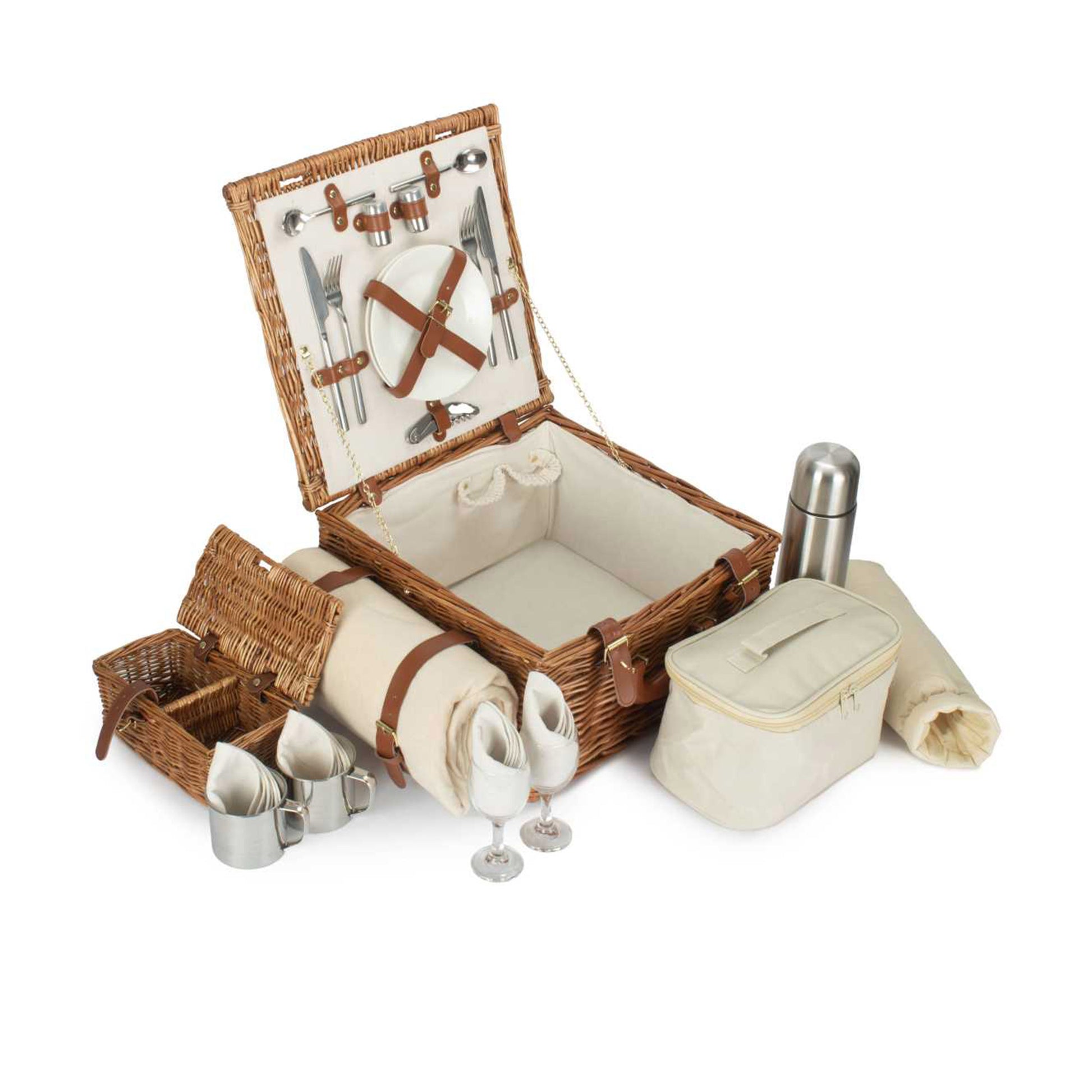 Deluxe Fitted Picnic Hamper for Two