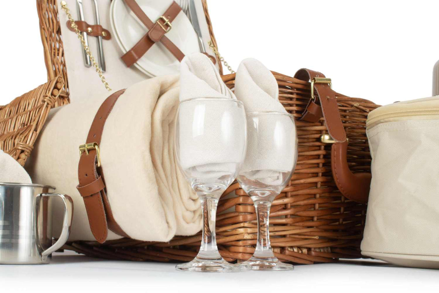 Deluxe Fitted Picnic Hamper for Two