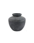Large Rustic Ceramic Vase in Dark Grey