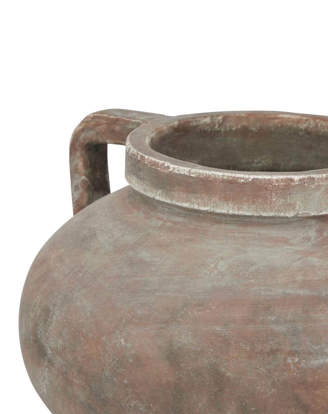 Large Rustic Brown Ceramic Pot