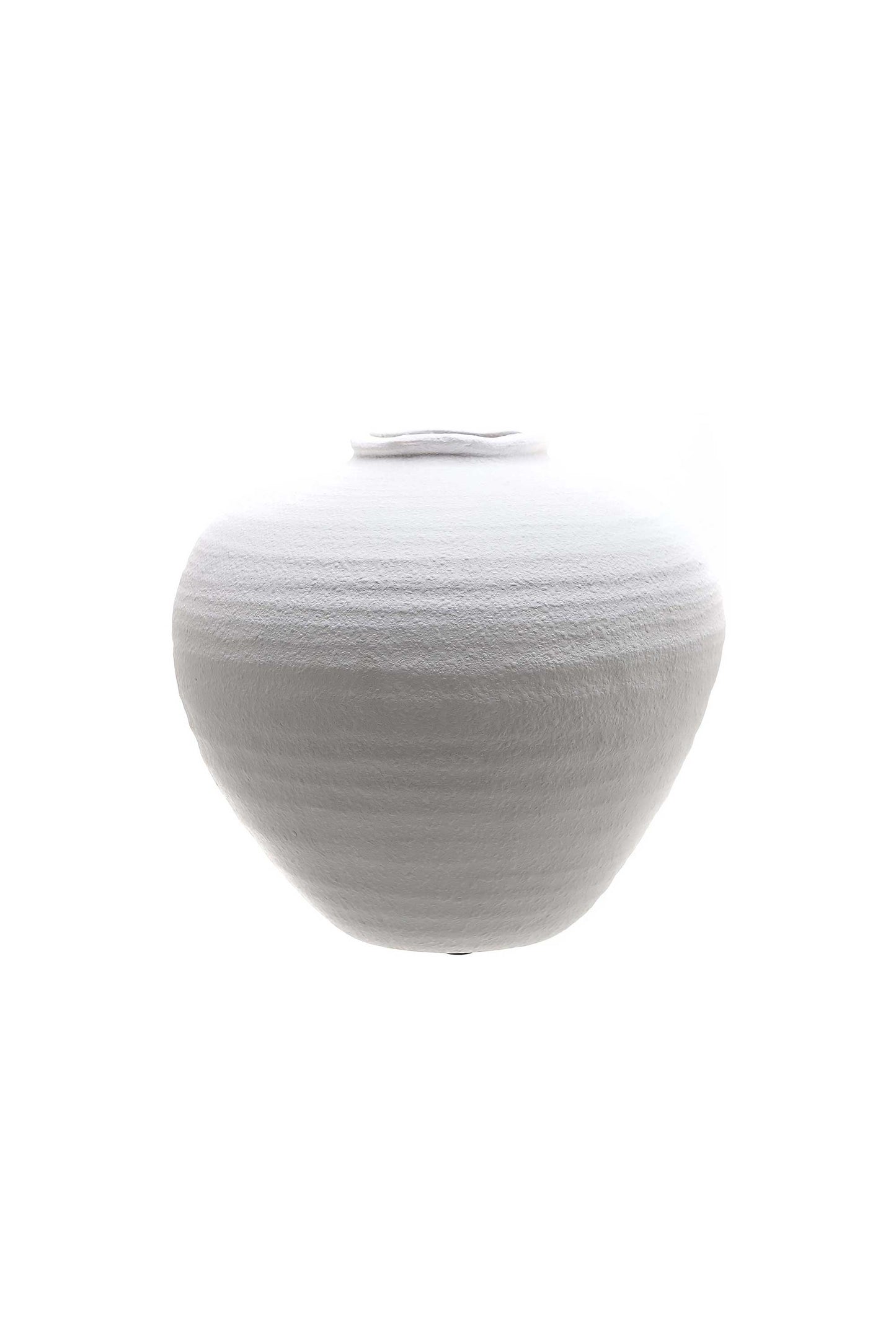 Large Matt White Ceramic Decorative Vase