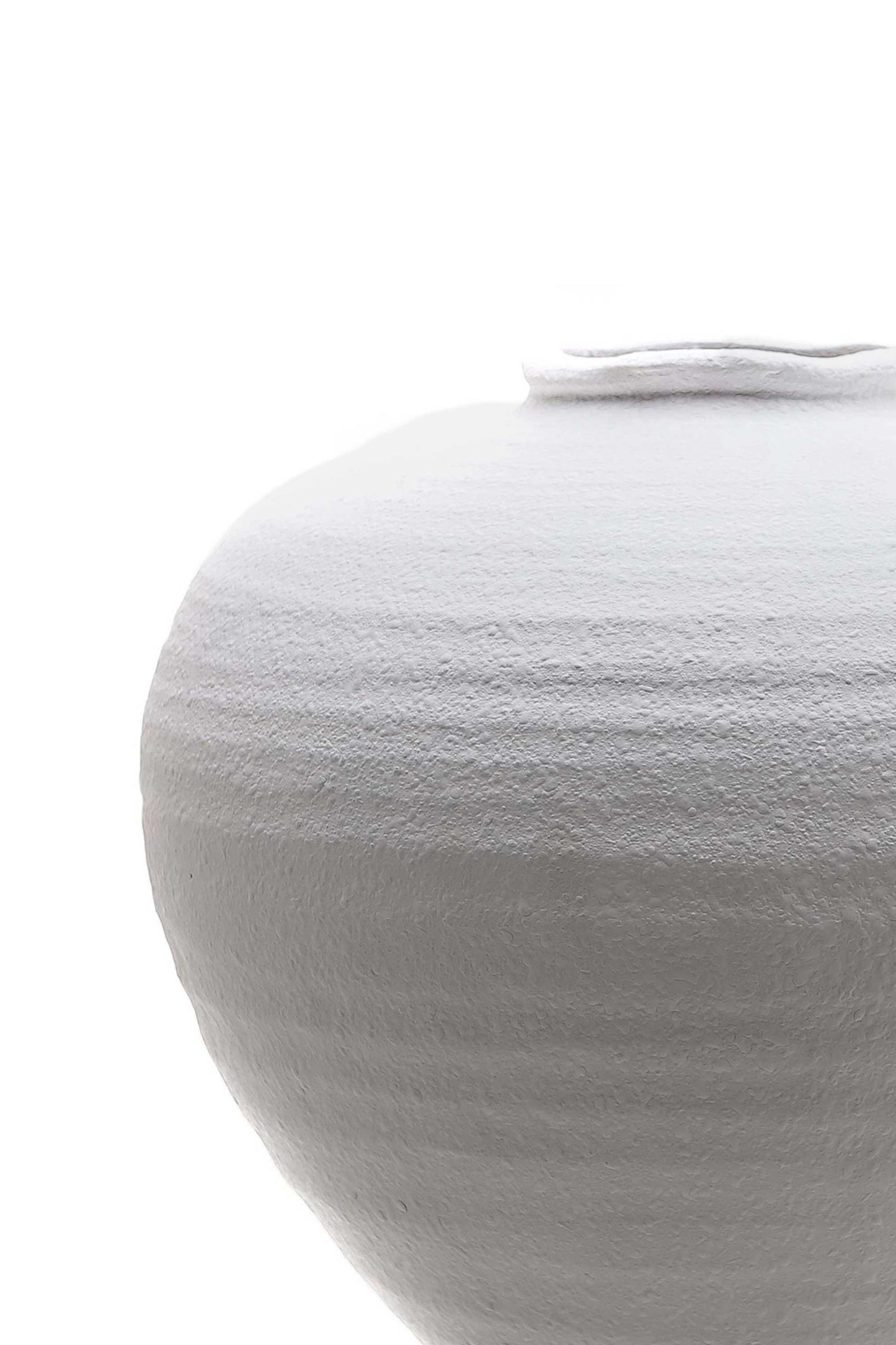 Large Matt White Ceramic Vase