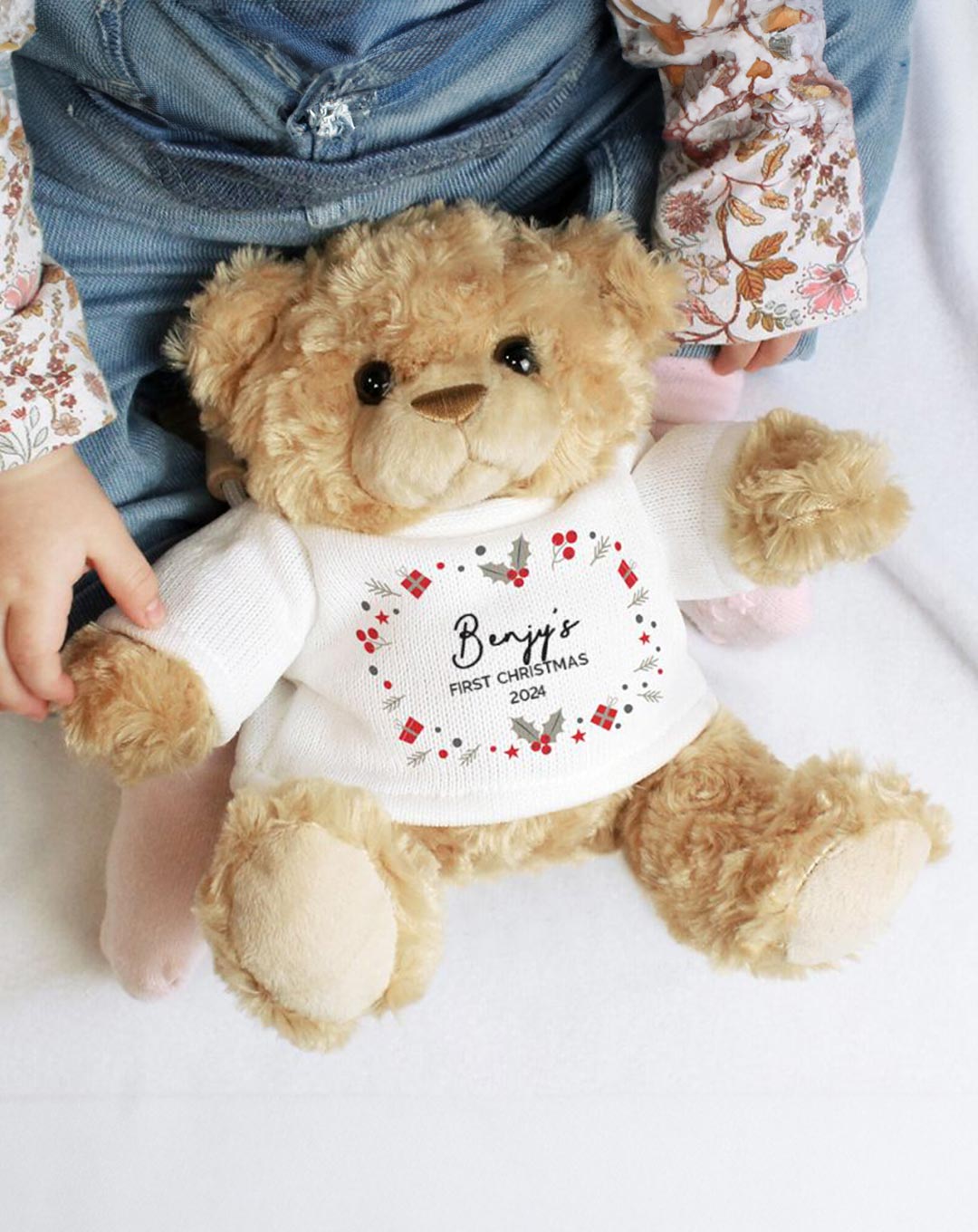 Personalised First Christmas Teddy Bear