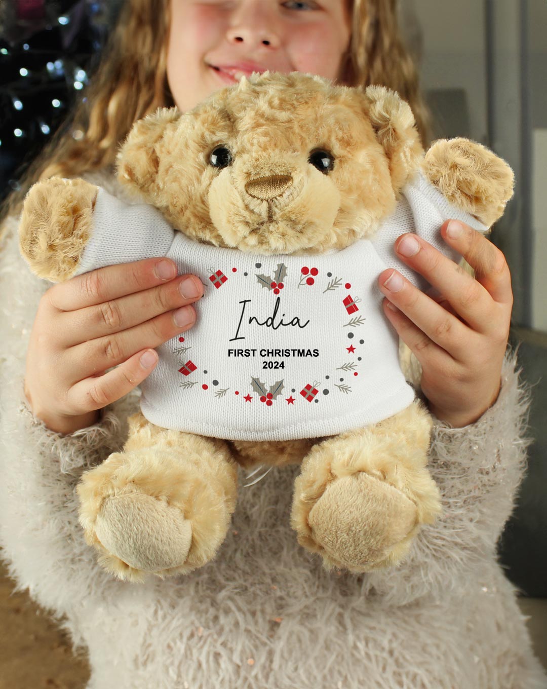 Personalised First Christmas Teddy Bear