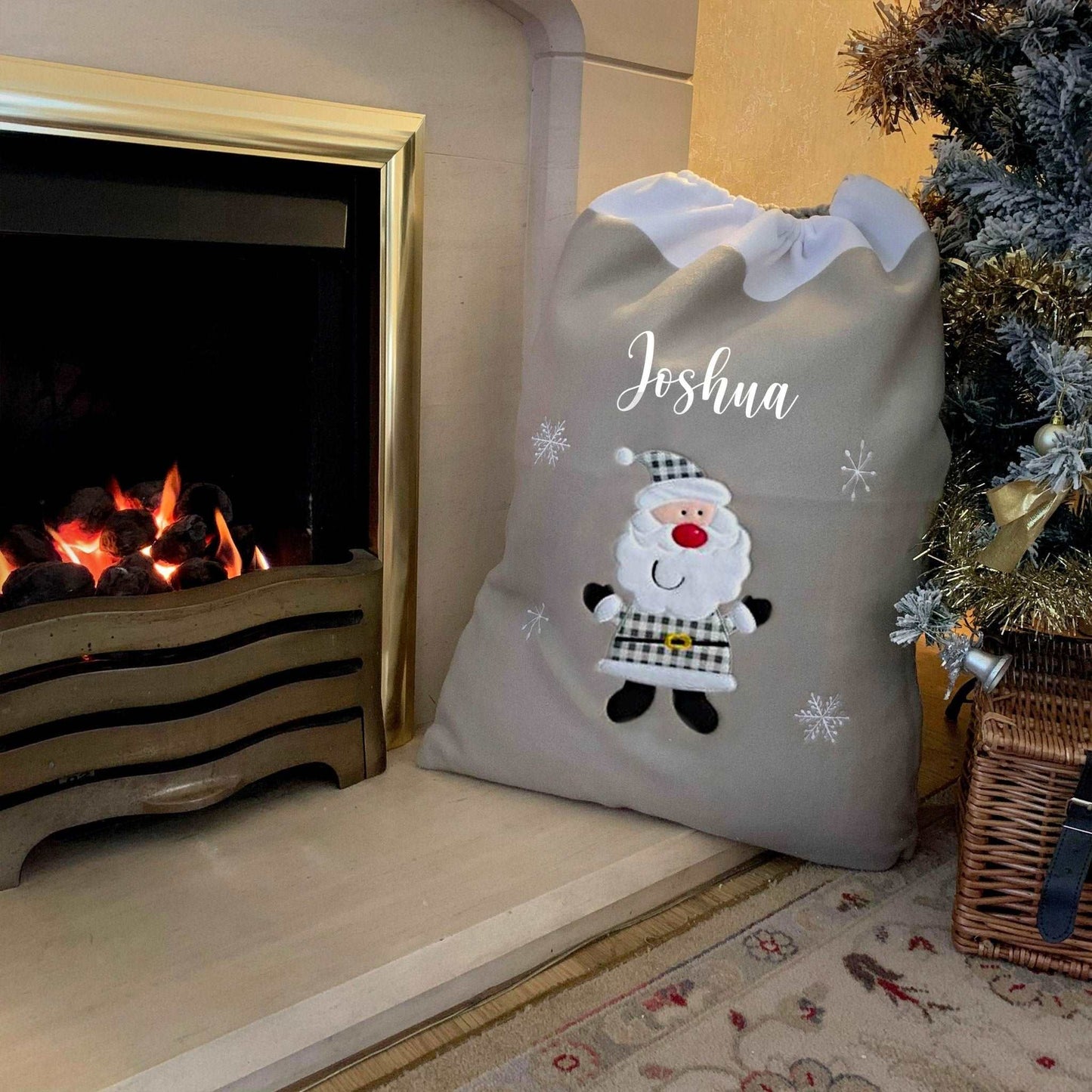 Large Personalised Christmas Sack - Santa