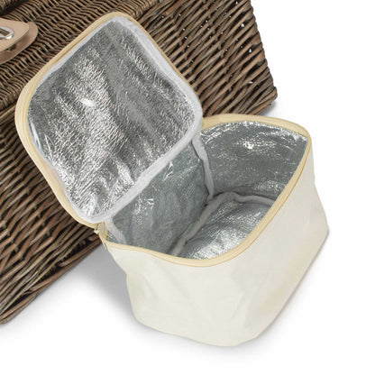 Two Person Lidded Picnic Hamper