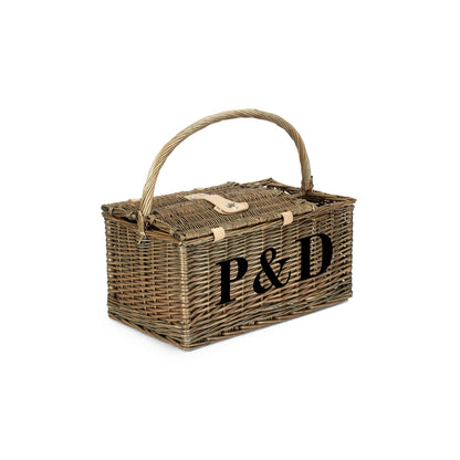 Two Person Lidded Picnic Hamper