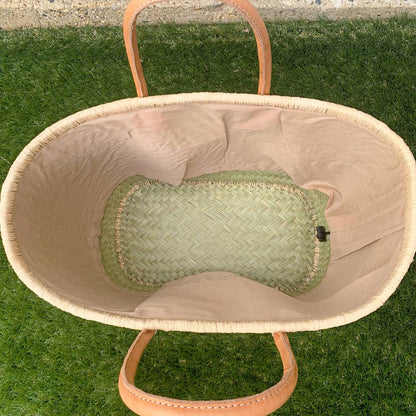 Personalised Moroccan Basket Bag with Drawstring Purlee