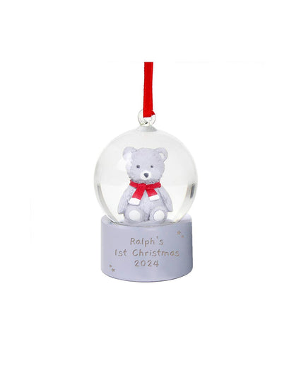 Personalised First Christmas Teddy Bear Tree Ornament