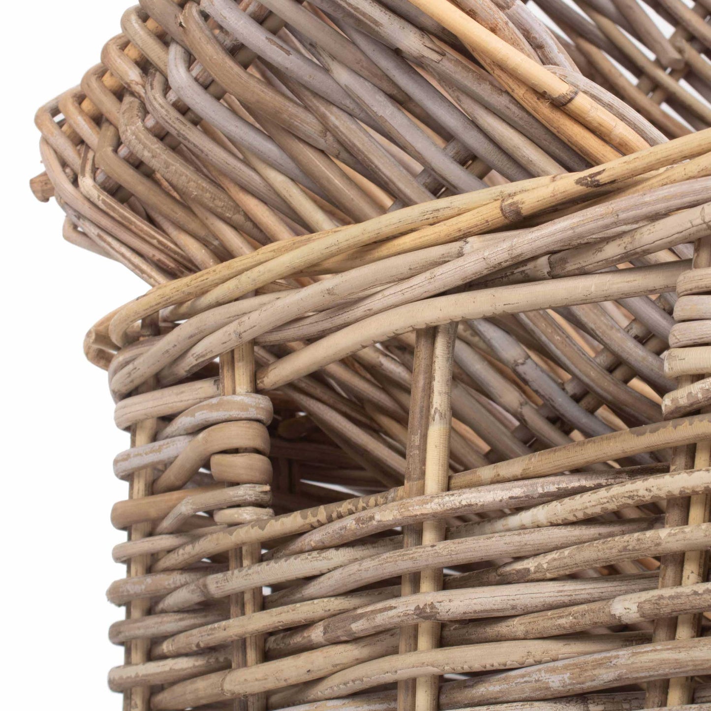 Shallow Rattan Rectangular Basket