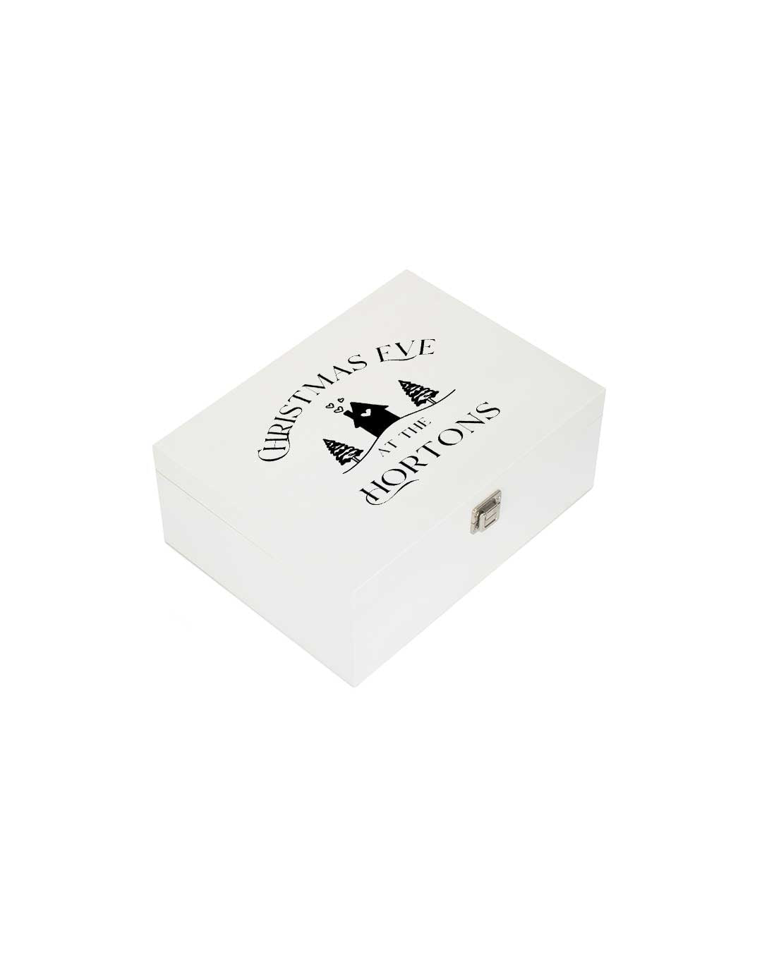 White Wooden Christmas Eve Box