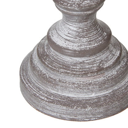 White Wash Urn Table Lamp With Linen Shade