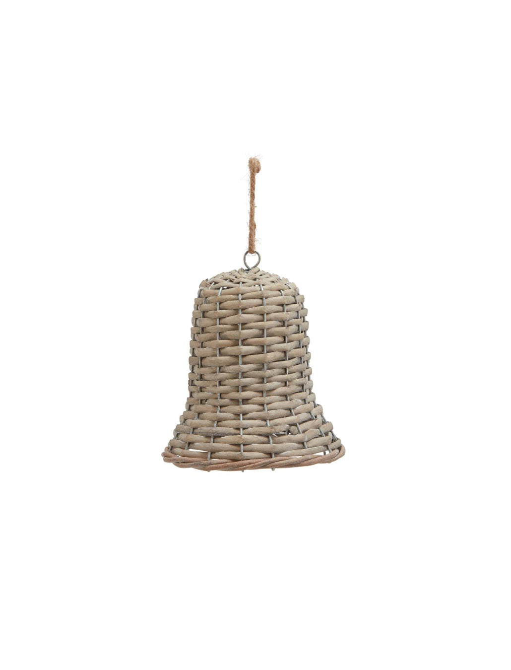 Wicker Bell Christmas Tree Decoration