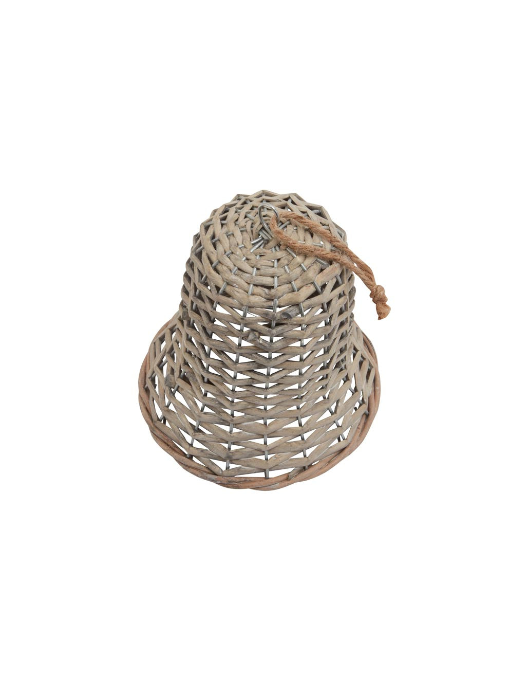 Wicker Bell Christmas Tree Decoration