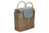 Wine Chiller Basket for Two with Picnic Blanket