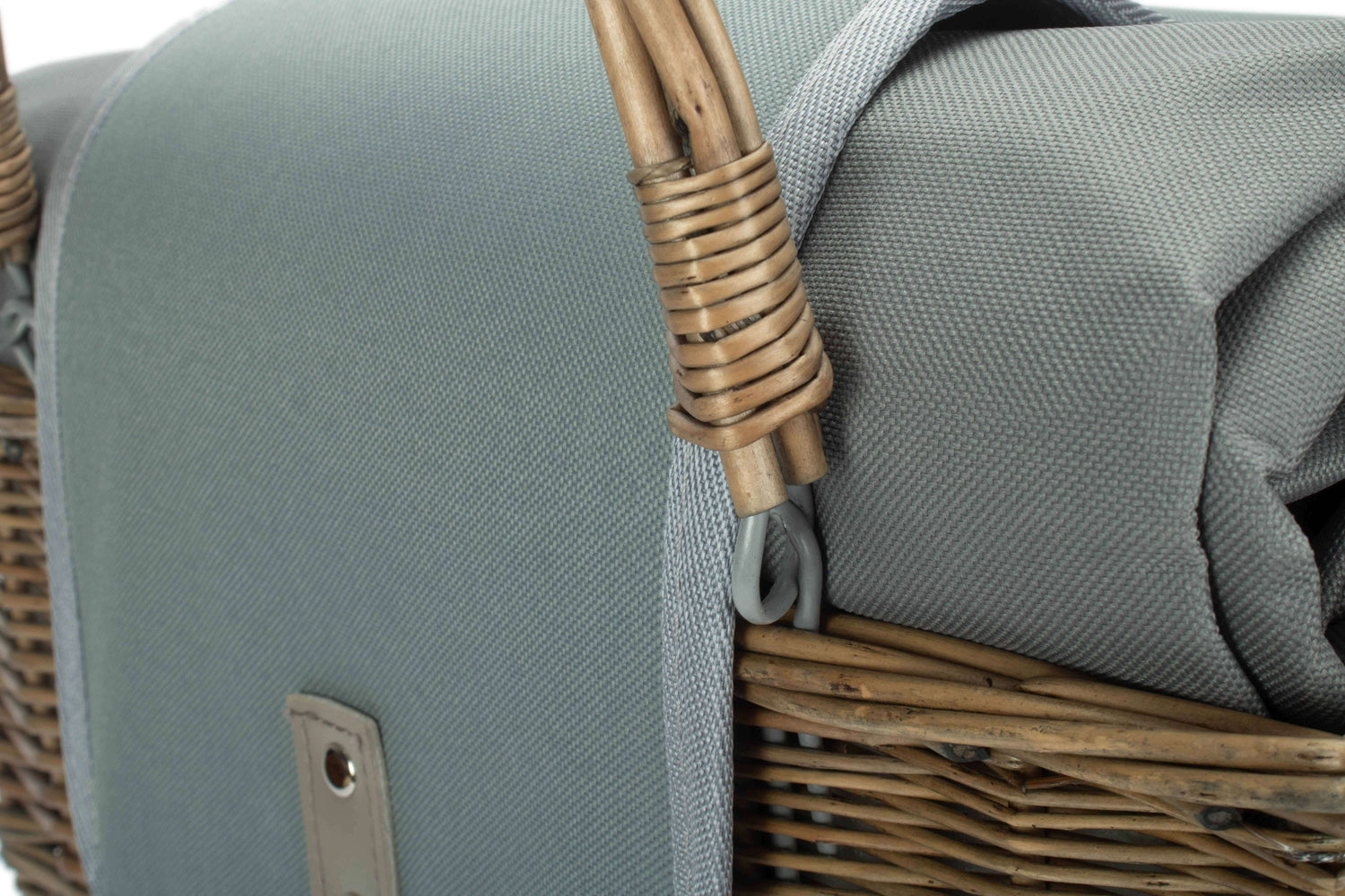 Wine Chiller Basket for Two with Picnic Blanket