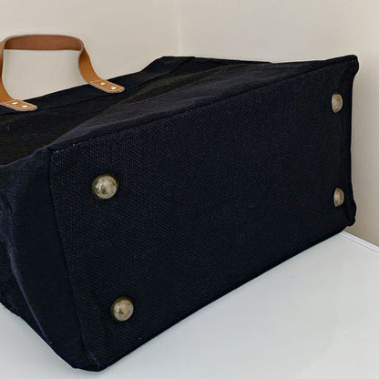 Signature Personalised Market Bag (Black)