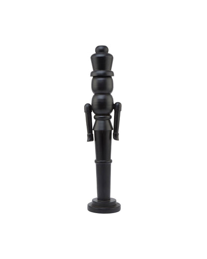 Large Black Wooden Nutcracker Freestanding Christmas Decoration