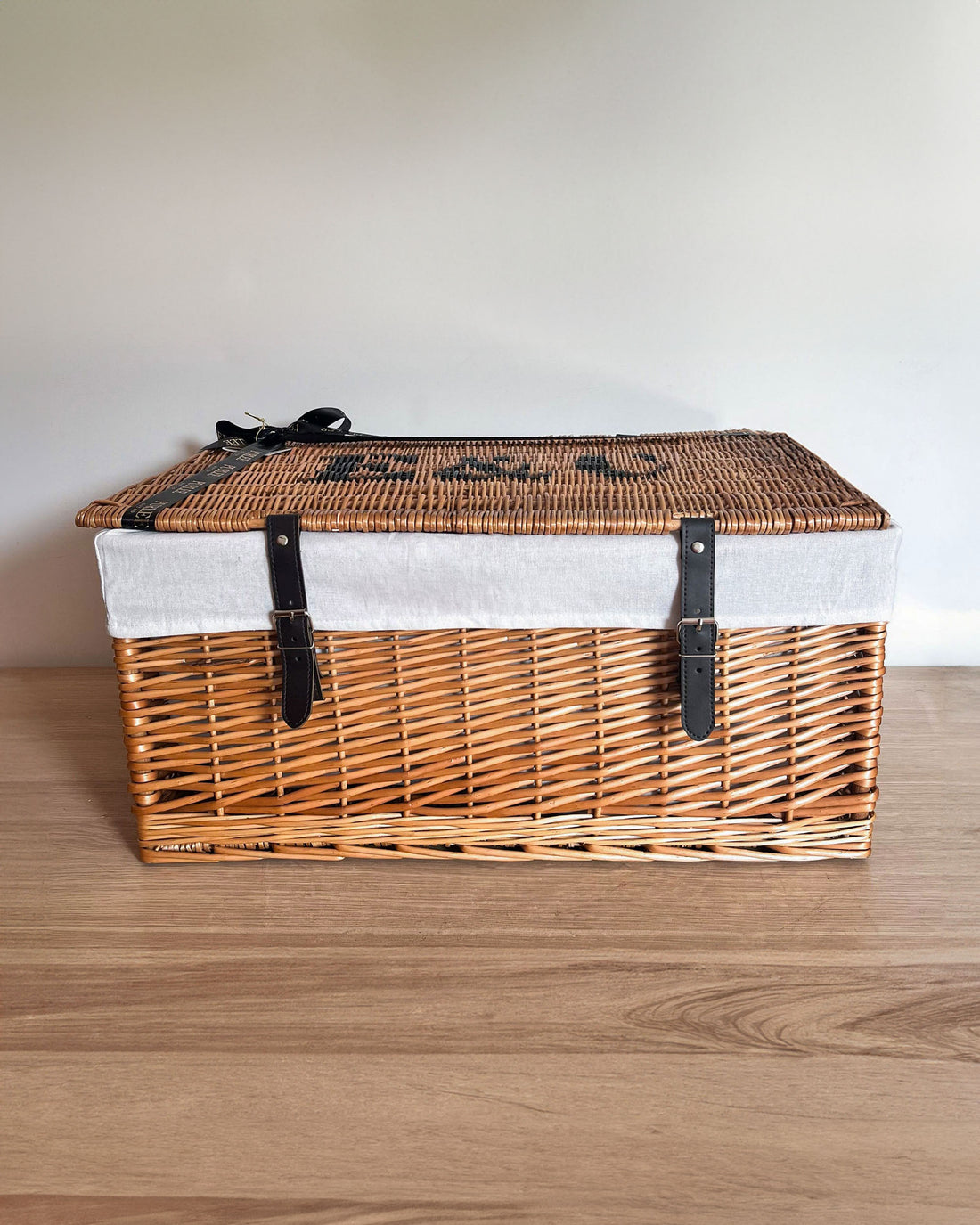 extra large 24 inch wicker basket - personalised hamper - purlee - WK24