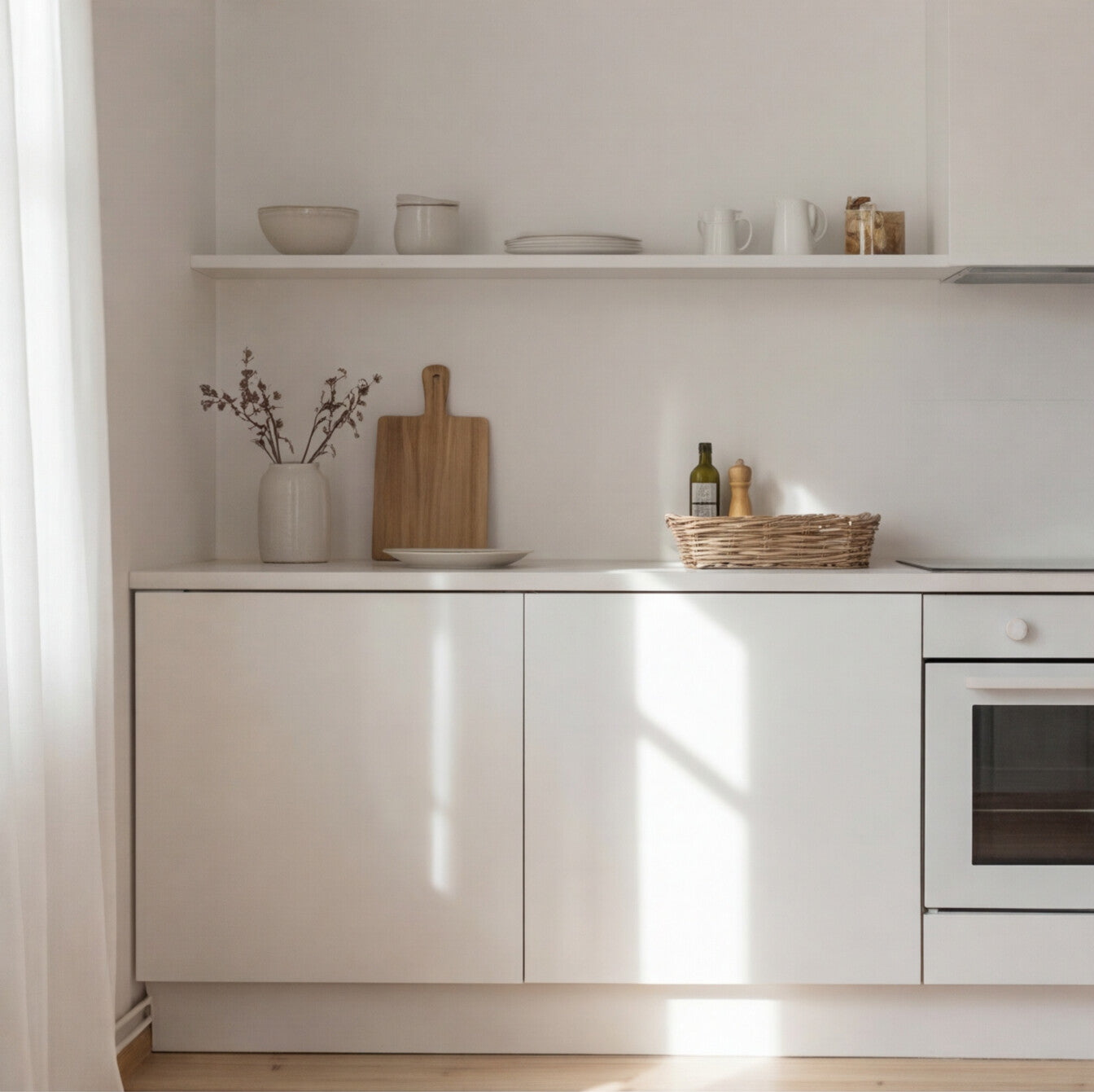 shallow rectangle wicker storage basket tray