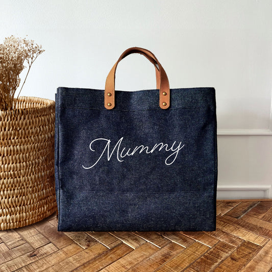 Signature Personalised Market Bag (Denim)