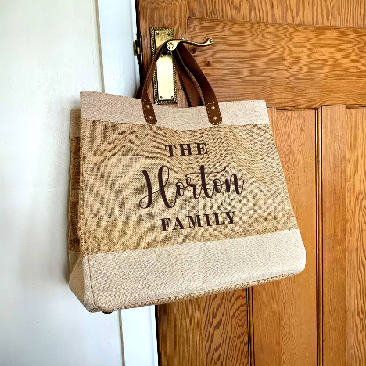 personalised family tote bag